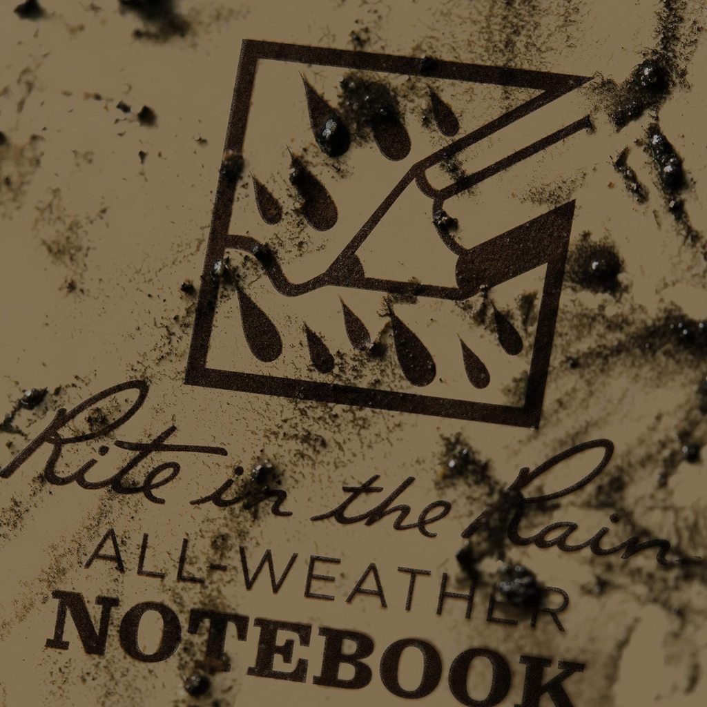 Logo de Rite in the Rain en libreta